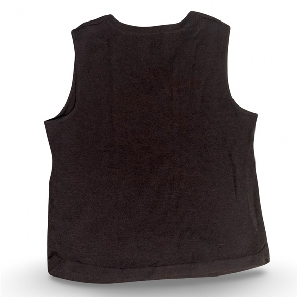 Jones New York brown sweater vest size:S - Picture 2 of 3